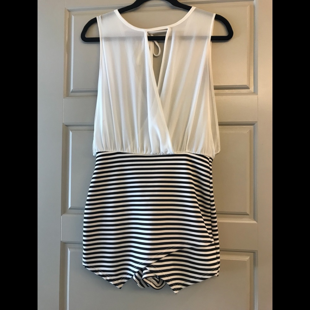 Black and White Dress with Skort